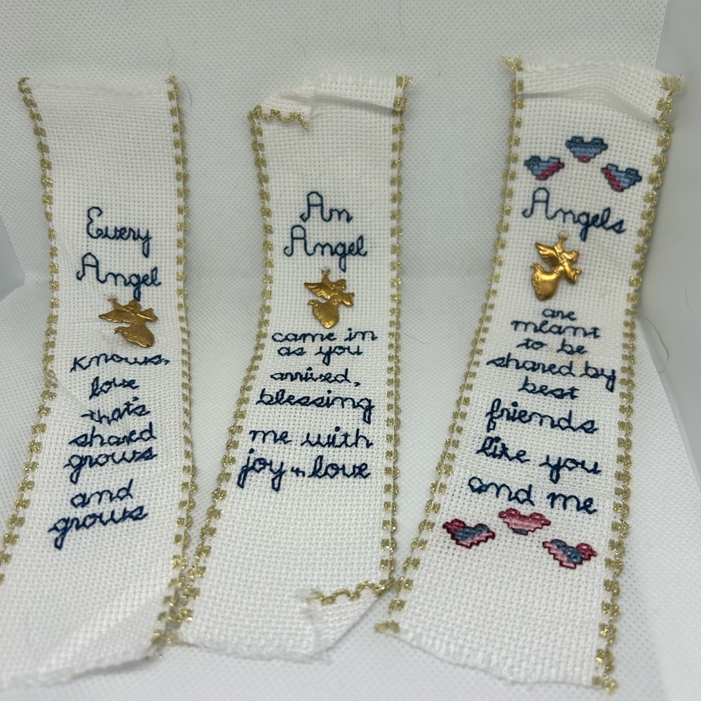 Embroidered Angel Bookmarks‎ Set - Picture 2 of 6